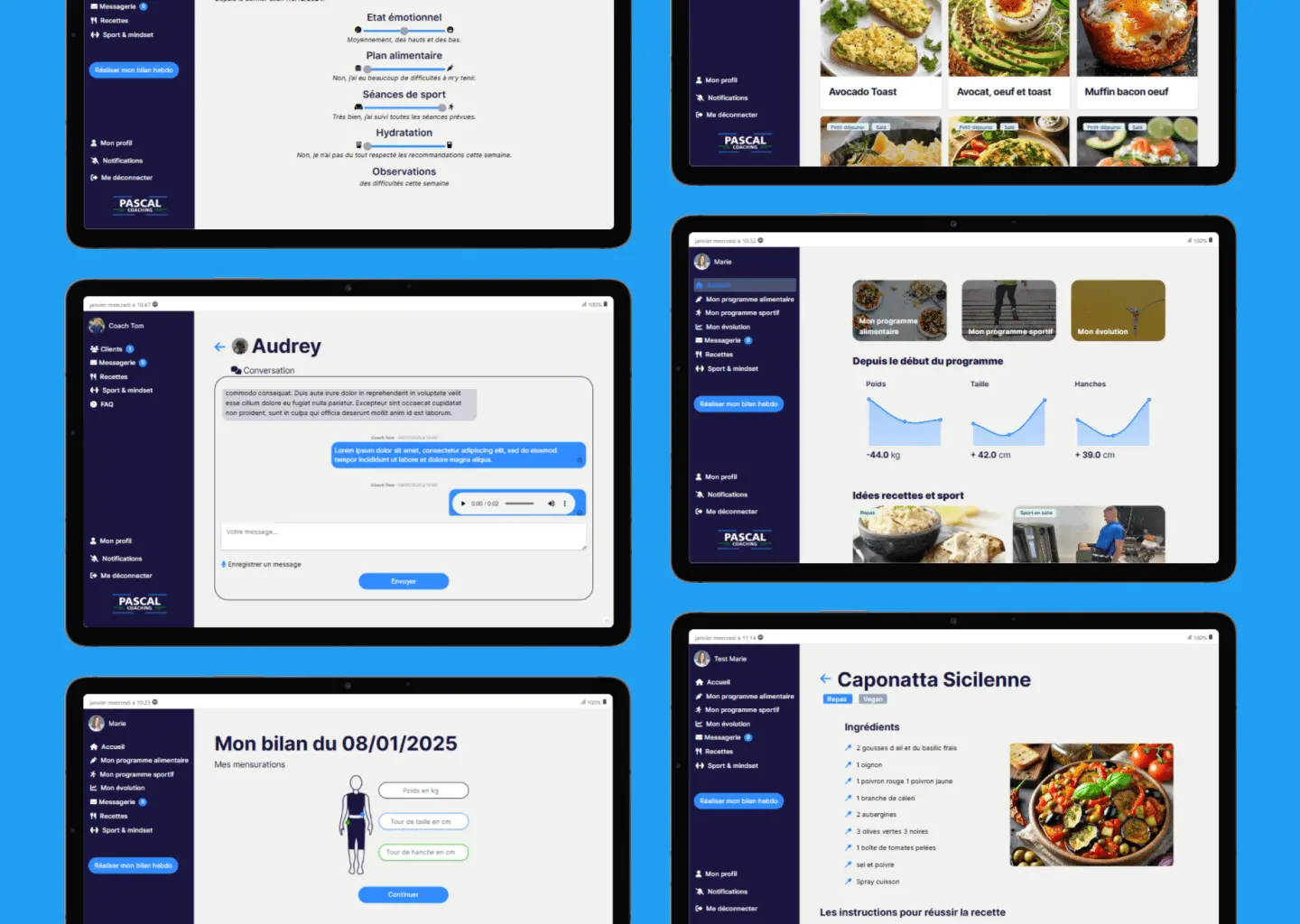 My Coach - web app